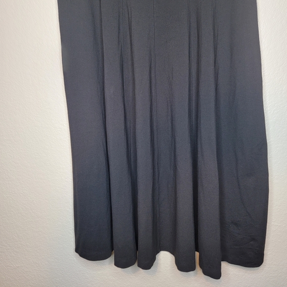 Eloquii Women's Black Plus Size Seam Detail Ponte Work Dress Size 18 - Picture 4 of 10